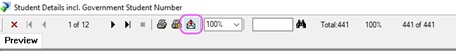 Export Student List - ICON